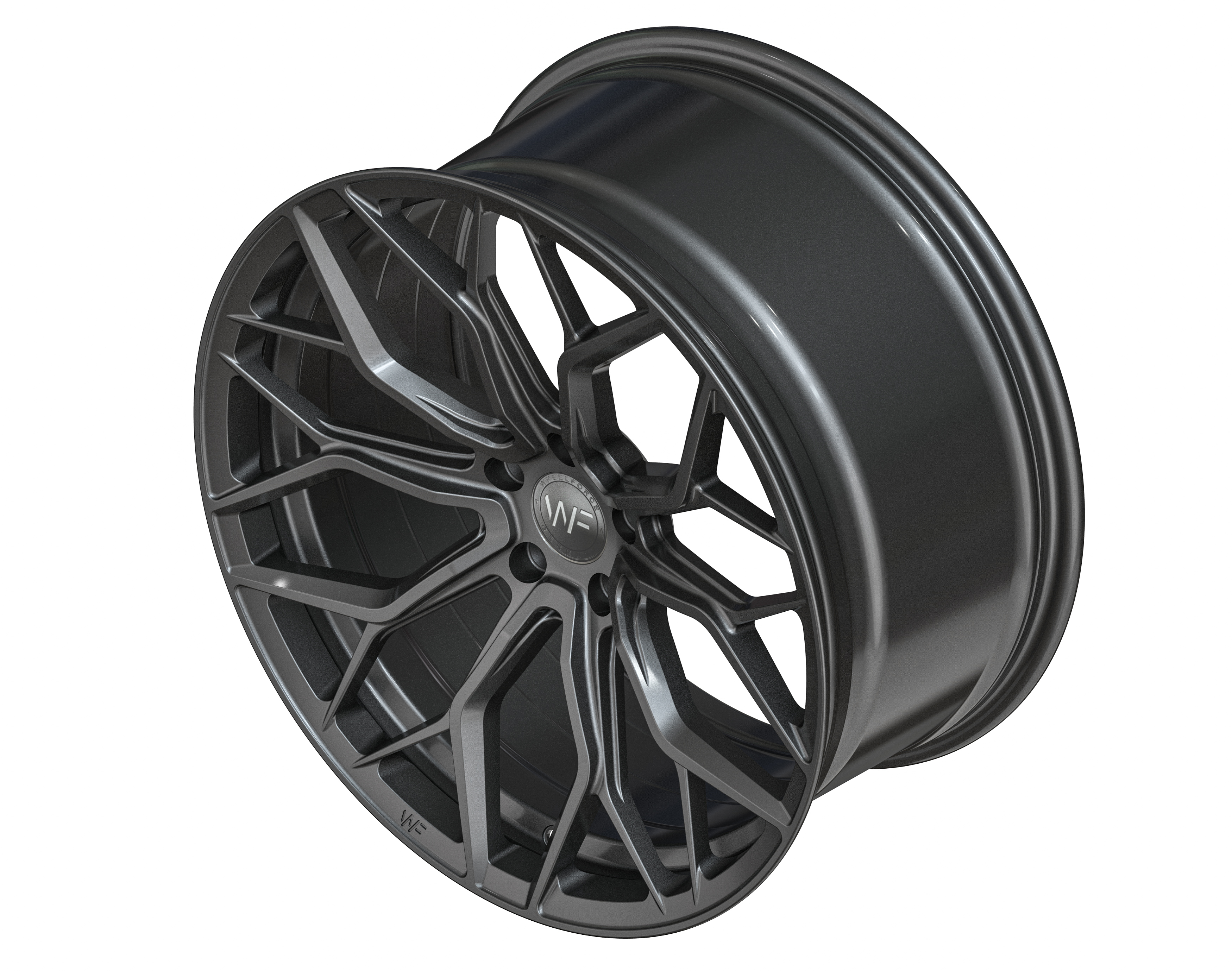 WF HE1-FF | FLOWFORGED + CNC DARK STEEL  5X114.3 9.5x21 ET35