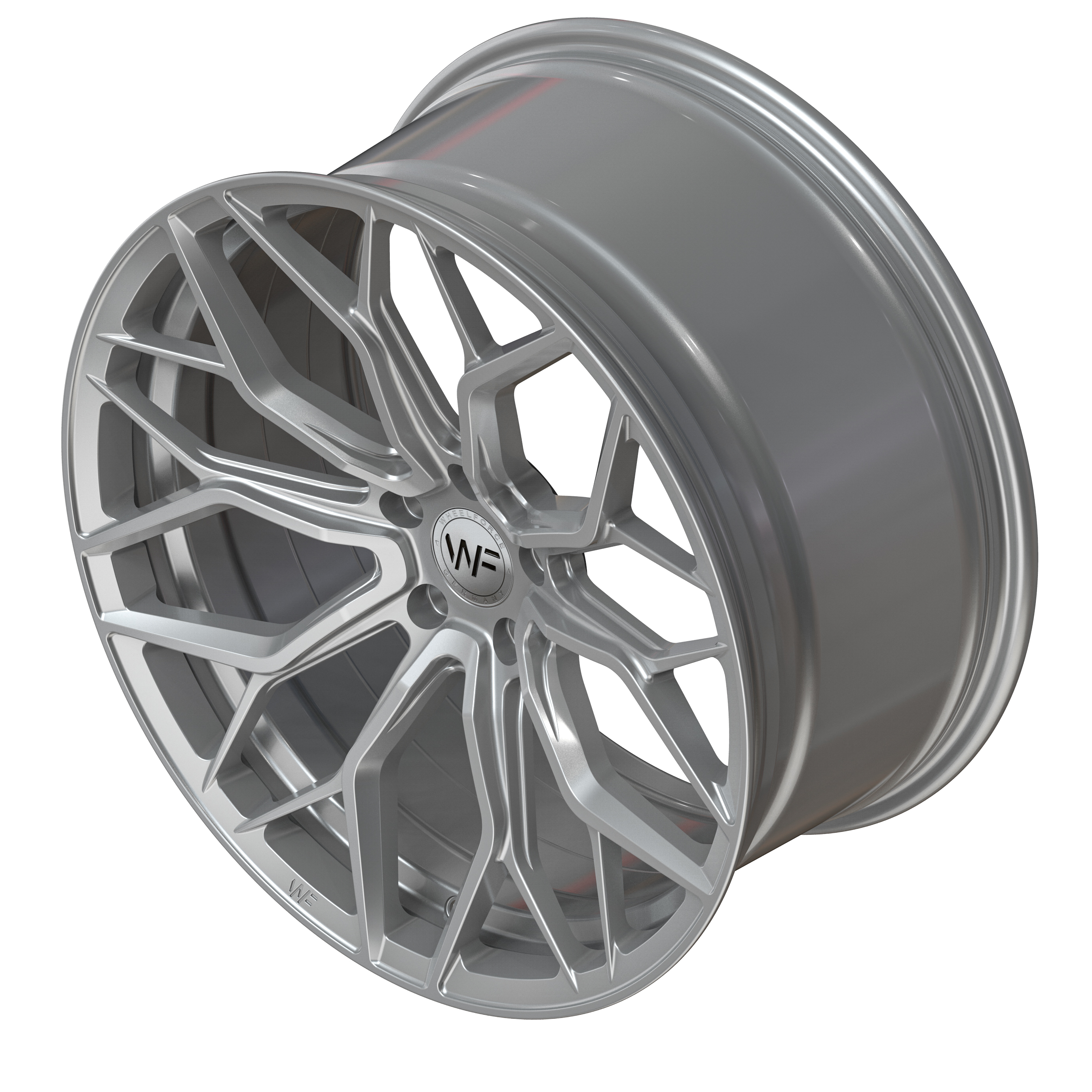 WF HE1-FF | FLOWFORGED + CNC FROZEN SILVER 5X114.3 9.5x21 ET35