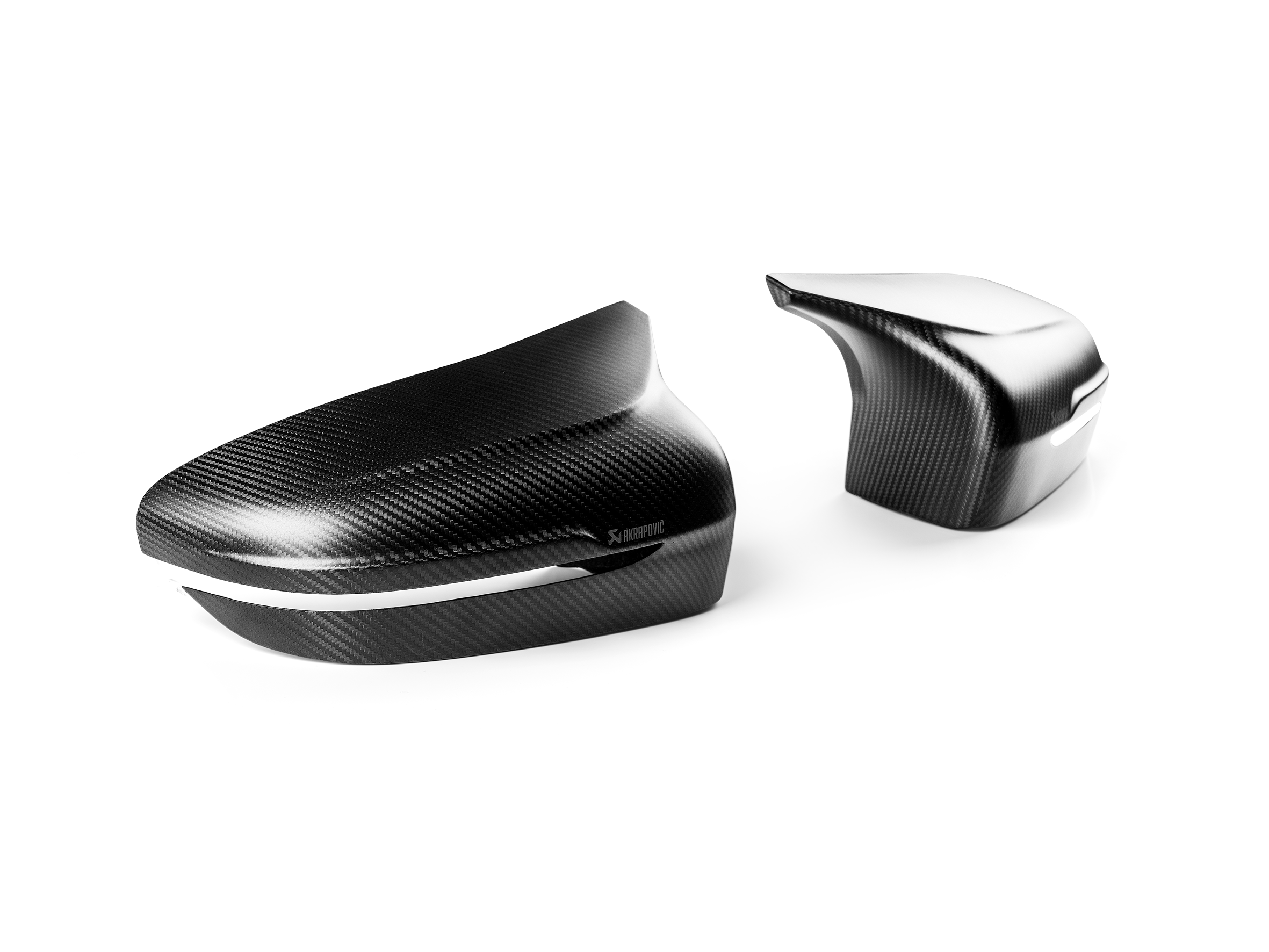 Carbon Fibre Mirror Cap Set - Matte