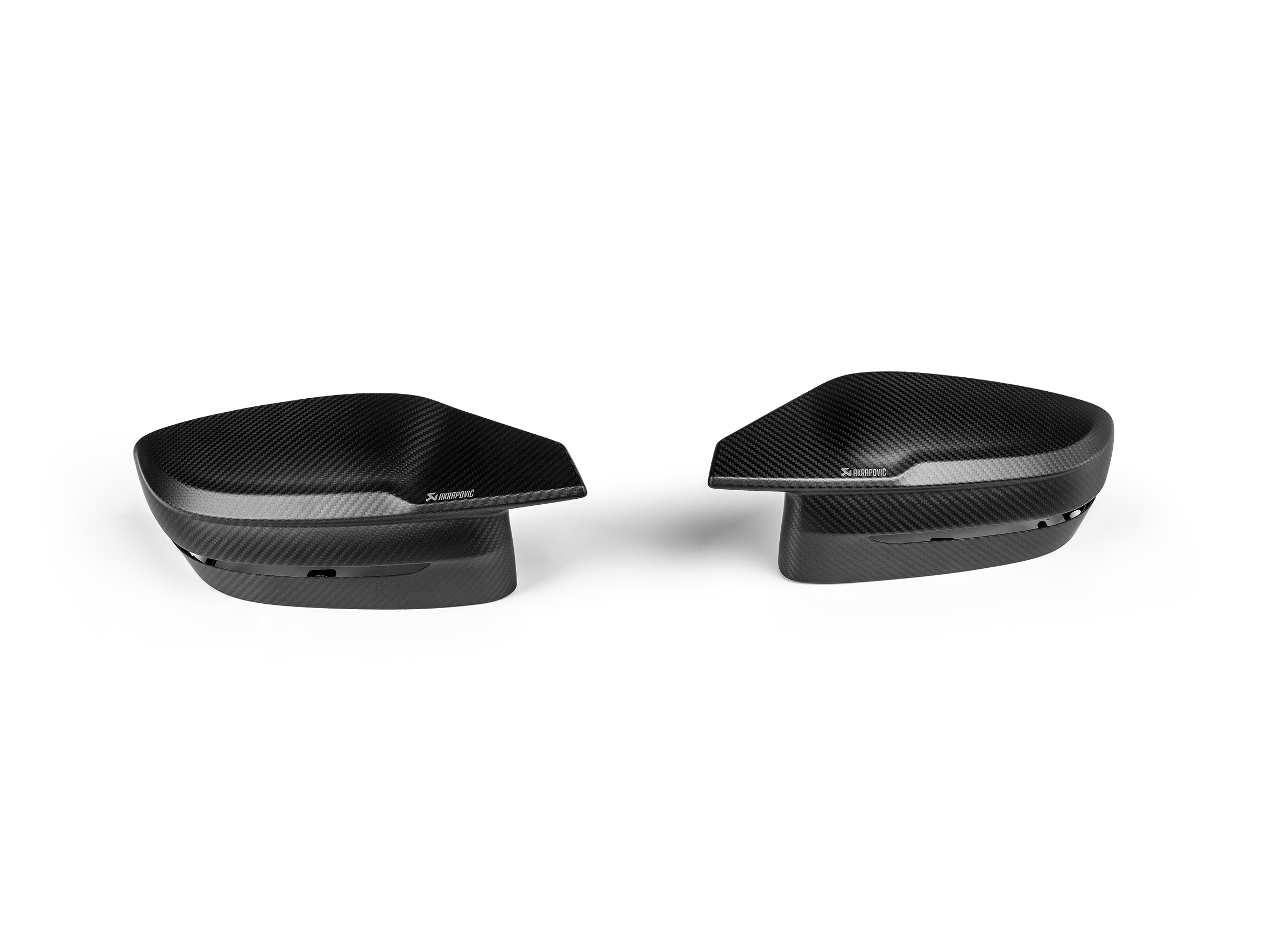 Carbon Fibre Mirror Cap Set - Matte